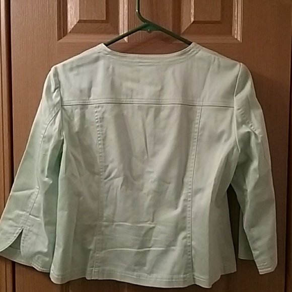 Ruby Rd mint green spring dress jacket blazer 8p - Picture 2 of 6